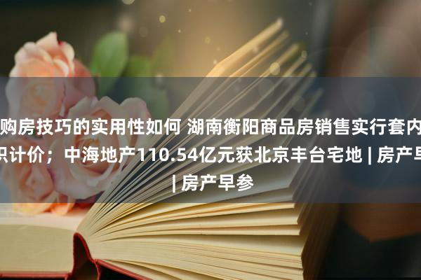 购房技巧的实用性如何 湖南衡阳商品房销售实行套内面积计价；中海地产110.54亿元获北京丰台宅地 | 房产早参