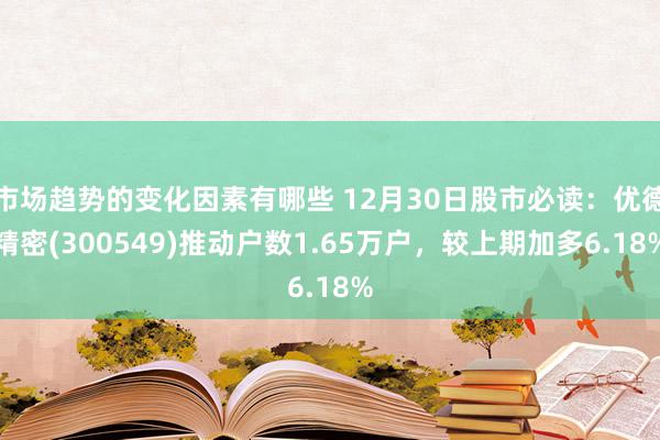 市场趋势的变化因素有哪些 12月30日股市必读：优德精密(300549)推动户数1.65万户，较上期加多6.18%