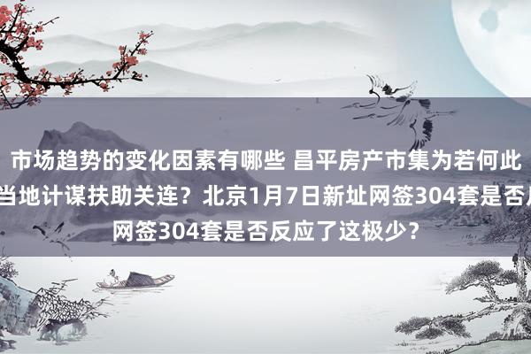 市场趋势的变化因素有哪些 昌平房产市集为若何此活跃，是否与当地计谋扶助关连？北京1月7日新址网签304套是否反应了这极少？