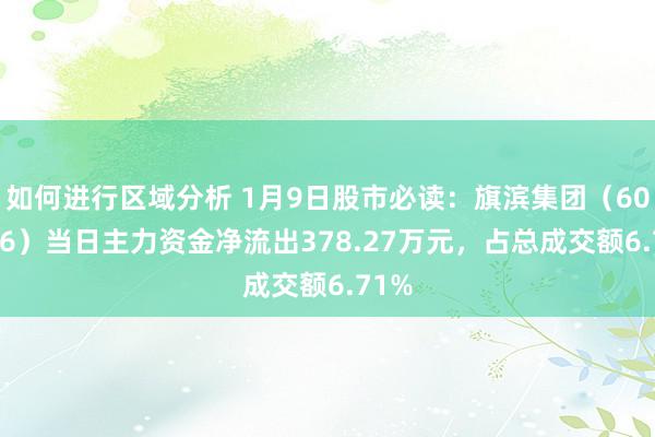 如何进行区域分析 1月9日股市必读：旗滨集团（601636）当日主力资金净流出378.27万元，占总成交额6.71%