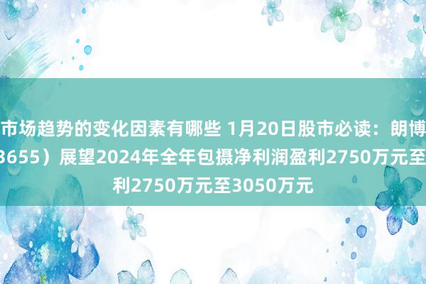 市场趋势的变化因素有哪些 1月20日股市必读：朗博科技（603655）展望2024年全年包摄净利润盈利2750万元至3050万元