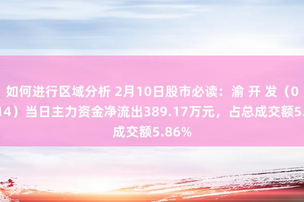 如何进行区域分析 2月10日股市必读：渝 开 发（000514）当日主力资金净流出389.17万元，占总成交额5.86%