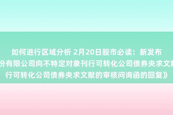 如何进行区域分析 2月20日股市必读：新发布《对于上海盛剑科技股份有限公司向不特定对象刊行可转化公司债券央求文献的审核问询函的回复》